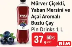 PİN DRİNKS MÜRVER ÇİÇEKLİ YABAN MERSİNİ VE AÇAİ AROMALI BUZLU ÇAY PİN DRİNKS MÜRVER ÇİÇEKLİ YABAN MERSİNİ VE AÇAİ AROMALI BUZLU ÇAY